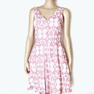 GAP Women’s 100% Linen Fit and Flare Pink Mini Dress